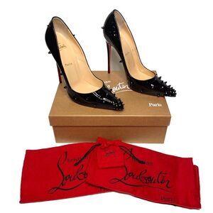 Christian Louboutin Diamond Spike 120 Pumps EU 40.5 US 10.5 Black Crystal Heels